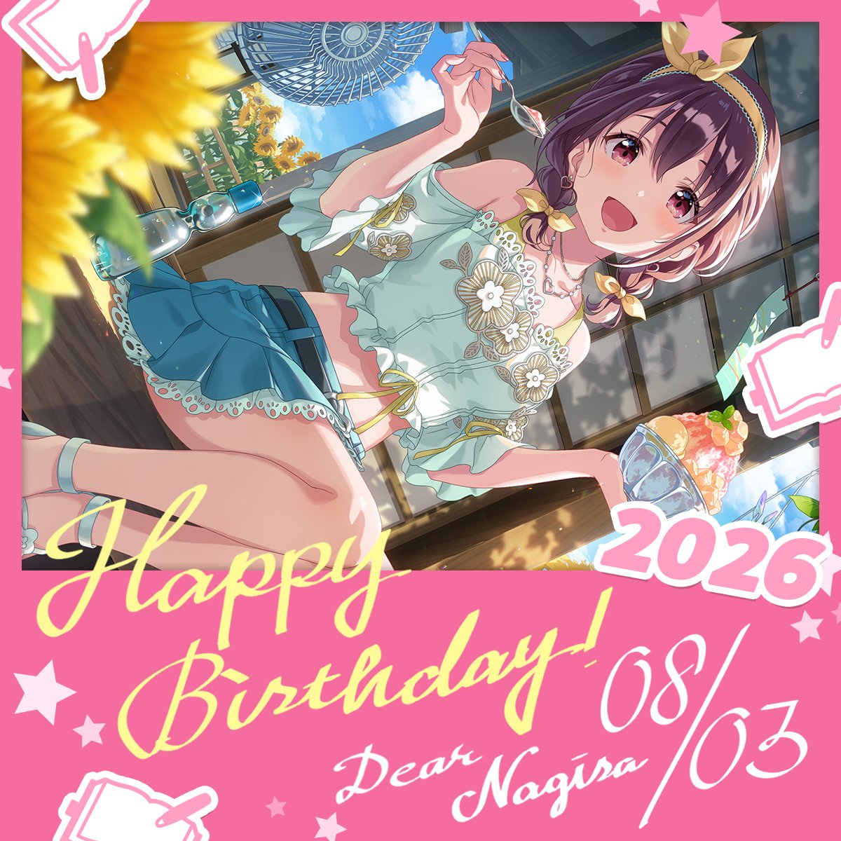 idolypride's tweet photo. 🎂HAPPY BIRTHDAY 渚🎂

8/3は渚(CV:夏目ここな)の誕生日
マネージャーのみなさん一緒に渚をお祝いしましょう🎉

#アイプラ 
#伊吹渚生誕祭
#伊吹渚誕生祭 https://t.co/lTktPoWIKf