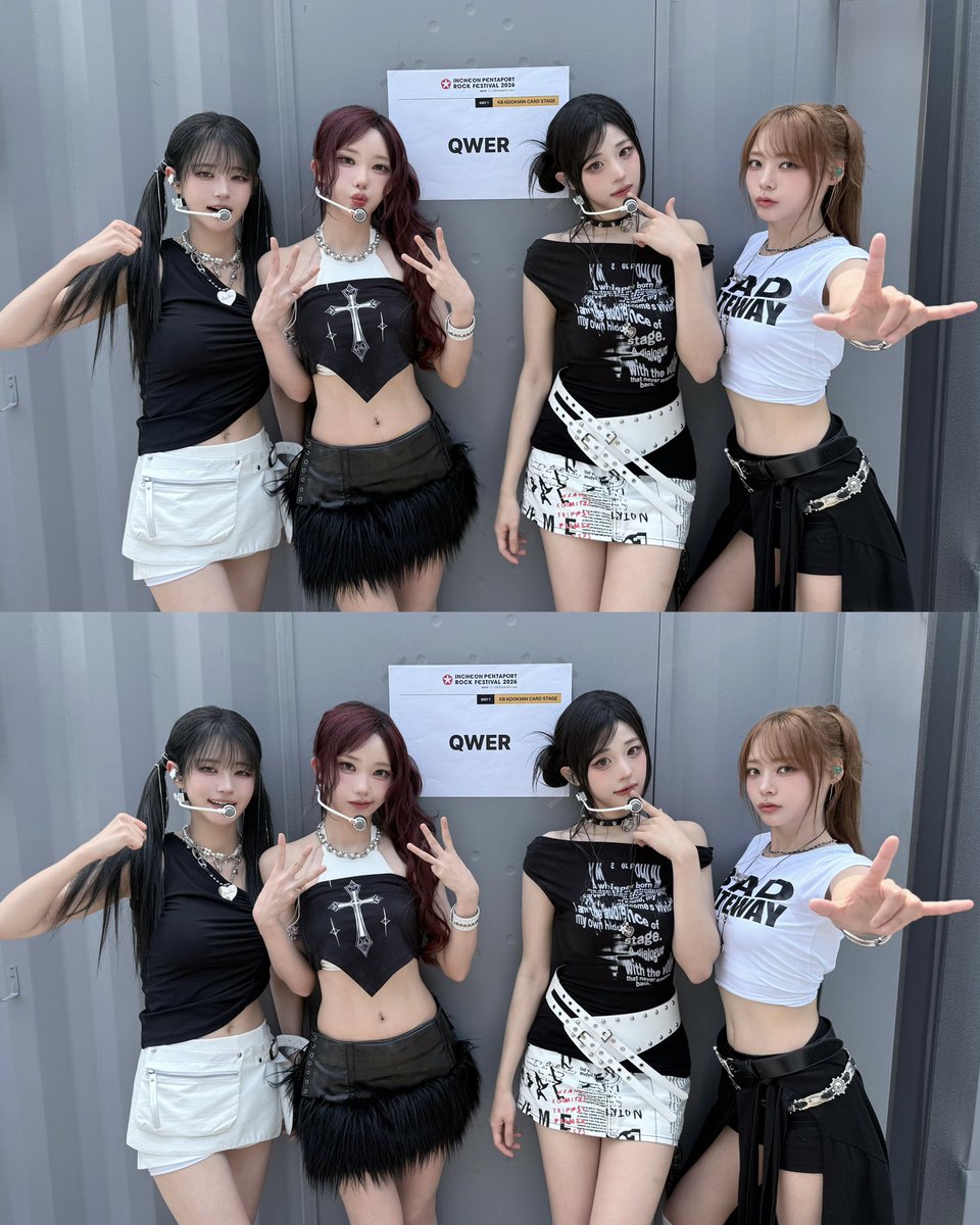 official_QWER's tweet photo. 2026 펜타포트 메인 스테이지까지🌟
함께해 주신 바위게들,
더운 날씨에도 뜨거운 응원 감사합니다❤️‍🔥

#QWER #pentaport #펜타포트 https://t.co/ZilgLcmqKh