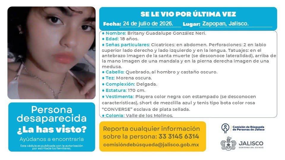 VMGlezR's tweet photo. Desaparece una joven en Zapopan, Jalisco. https://t.co/lFIaZ9UwUc