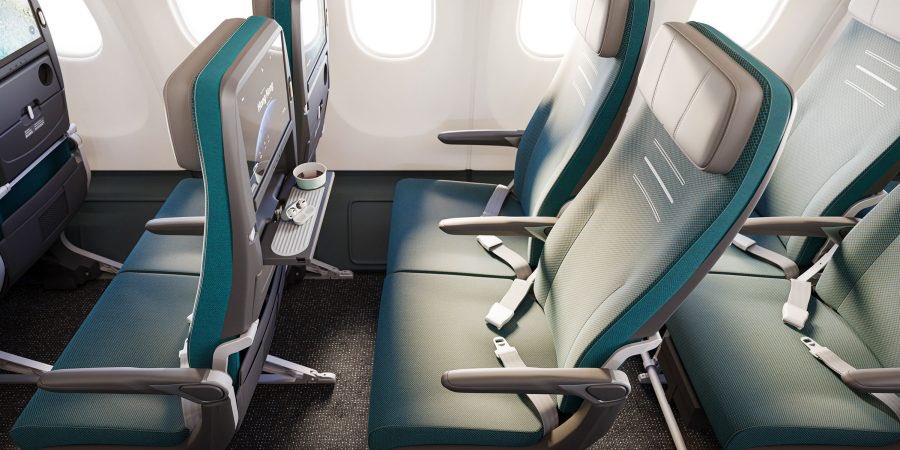 kai2gaai3's tweet photo. キャセイがリニューアルするエアバスA330-300型機リージョナル型の画像が公開されました。ビジは「アリアスタジオ（爾逸商務艙）」という名称で2-2-2が1-2-1に変更となり快適性が向上。エコも座席背面が現在のスタンダードなデザインになる模様です。
画像：國泰航空提供 https://t.co/wGURlxJCeh