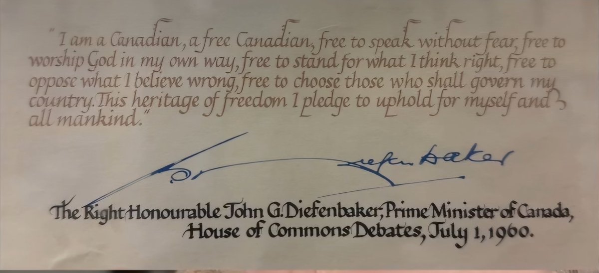 Vybrance's tweet photo. βI am a Canadian, a free Canadian, free to speak without fear, free to worship God in my own way, free to stand for what I think right, free to oppose what I believe wrong, free to choose those who shall govern my country. This heritage of freedom I pledge to uphold for myself and all mankind.β