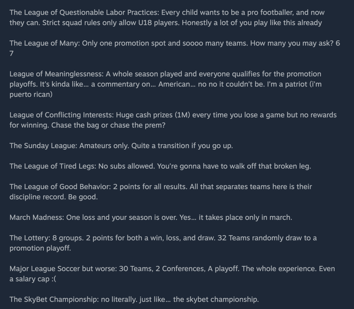 nocontextfm1's tweet photo. Someone has created the 'Worst Football Manager database ever' for Football Manager 26... 😅 https://t.co/IaNkHWT6dl