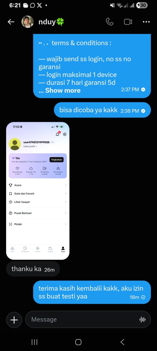 Idan | mt after dm tweet media
