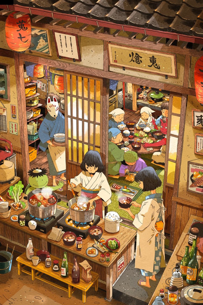 kudo_mitsunari's tweet photo. 【NovelAI V5 Test-Server 先行公開】

『人妖合一』

ごちゃごちゃしたイラストで、
奥の描写や背景がチグハグな構図になりがちでしたが、
完璧ではありませんがかなり上手くなりました。
インペイントがあれば満足いくものができそうです。

Made with NovelAIDiffusion V5
#NovelAIDiffusionV5 https://t.co/MffbdfpsTw