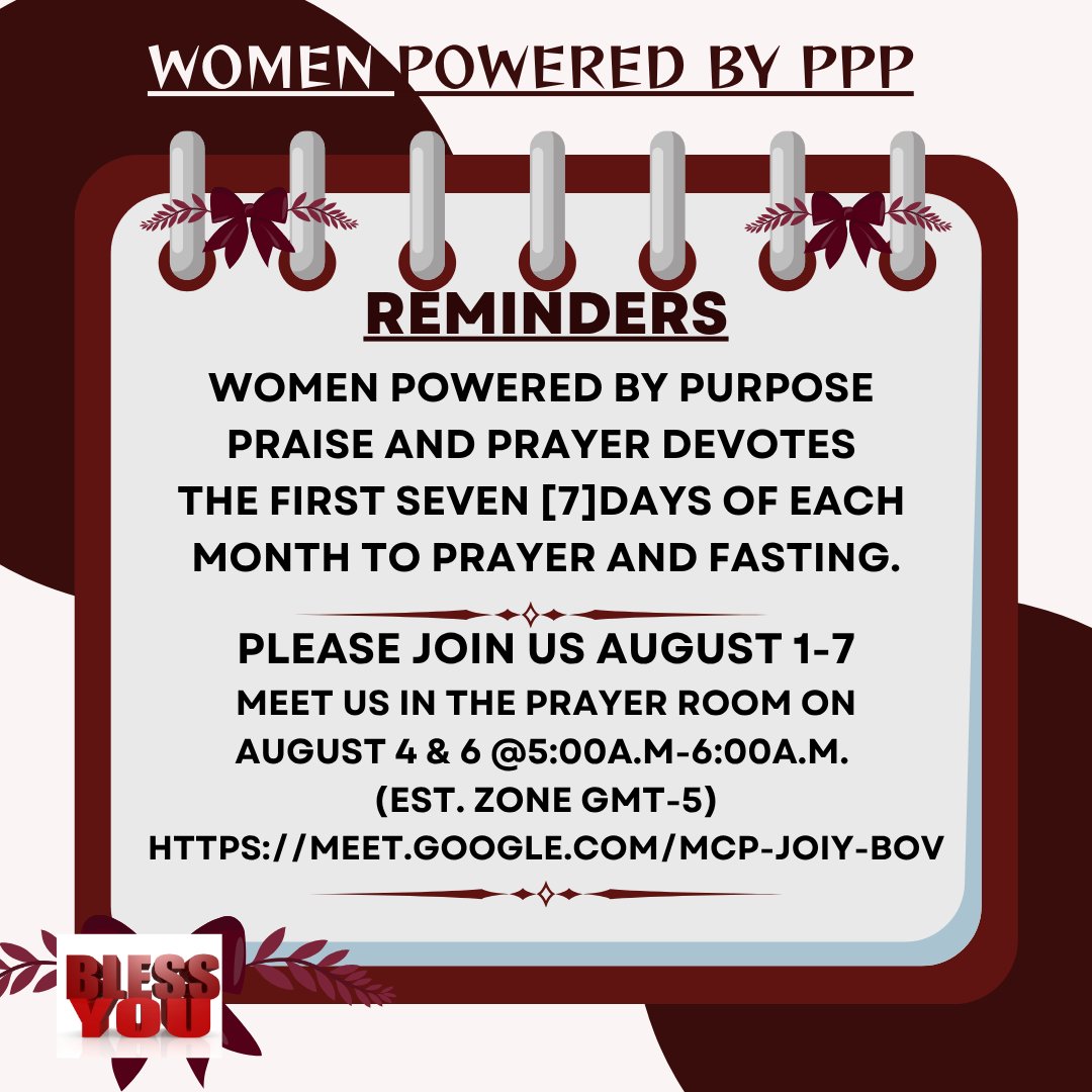WPbyPPP's tweet photo. There are seasons when God calls His people to draw closer, seek His face, and trust Him beyond what they can see. 

Join us for 7 Days of Prayer &amp; Fasting as we come together in faith, believing that God is moving,  and lives are being transformed. https://t.co/HxjJL3mIU1