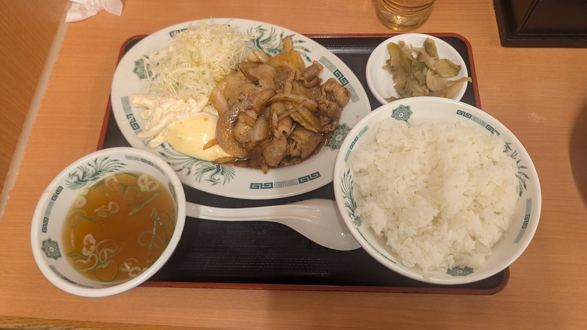 imochan512's tweet photo. 日高屋でしょうが焼き定食でも食って帰ろう．．． https://t.co/GJN7r5cDTu