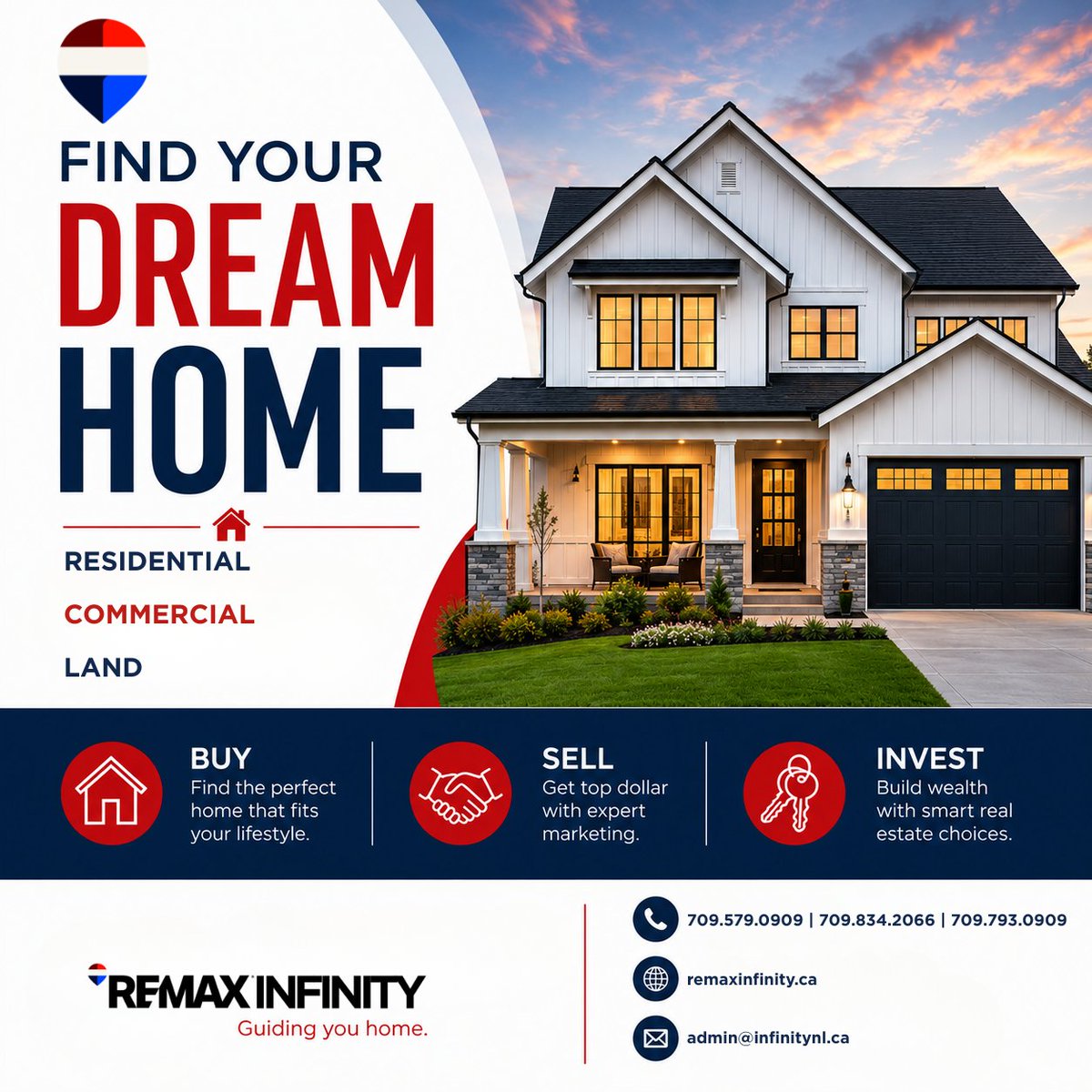 REMAXInfinityNL's tweet photo. Whether you're buying your first property, searching for more space, or getting ready to sell, having the right REALTOR® by your side can make all the difference.
When you're ready to take the next step, we're here to help.
#RealEstate #HomeBuying #HomeSelling #REMAXInfinity https://t.co/j2w2eD2jM9