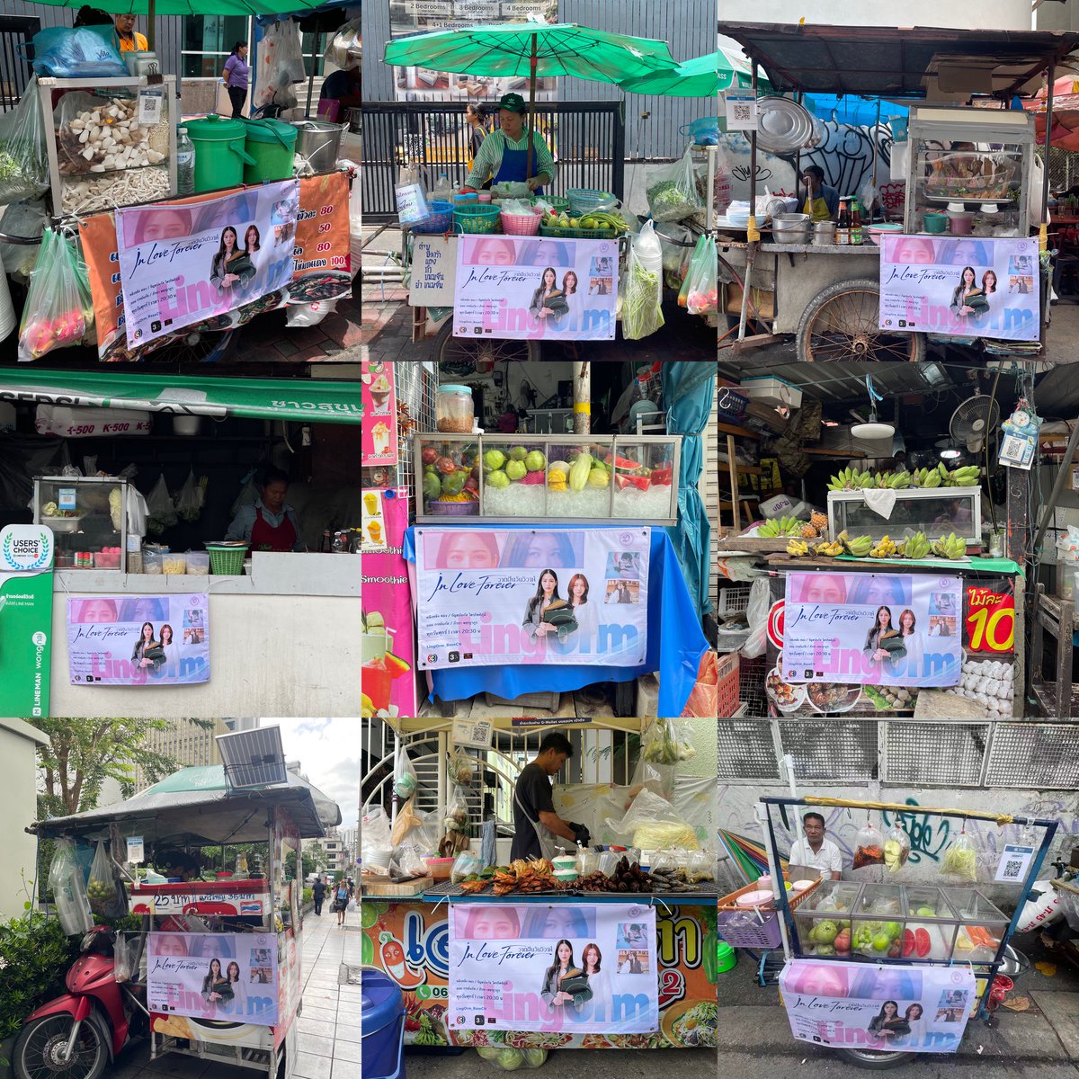 LingOrm_BaseCN's tweet photo. 💜#LingOrm x #วาดฝันวันวิวาห์ ✨

2nd Promotion Update 📮

Another 20 promotional banners have now been successfully set up today. ☺️

Once again, we've chosen to bring the series to the streets and alleys of Bangkok, allowing more people to discover, get to know, and fall in love with LingOrm and #InLoveForeverTheSeries 

Hope JKRs will have the joy of unexpectedly coming across these displays while walking through the city.

#หลิงออม
@linglingsirilak @ormmormm 
#LingOrm_BaseCN