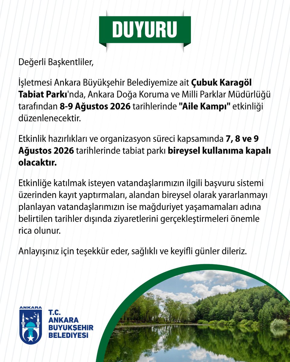 ankarabbld's tweet photo. 📣 DUYURU https://t.co/RelGkBM2O7