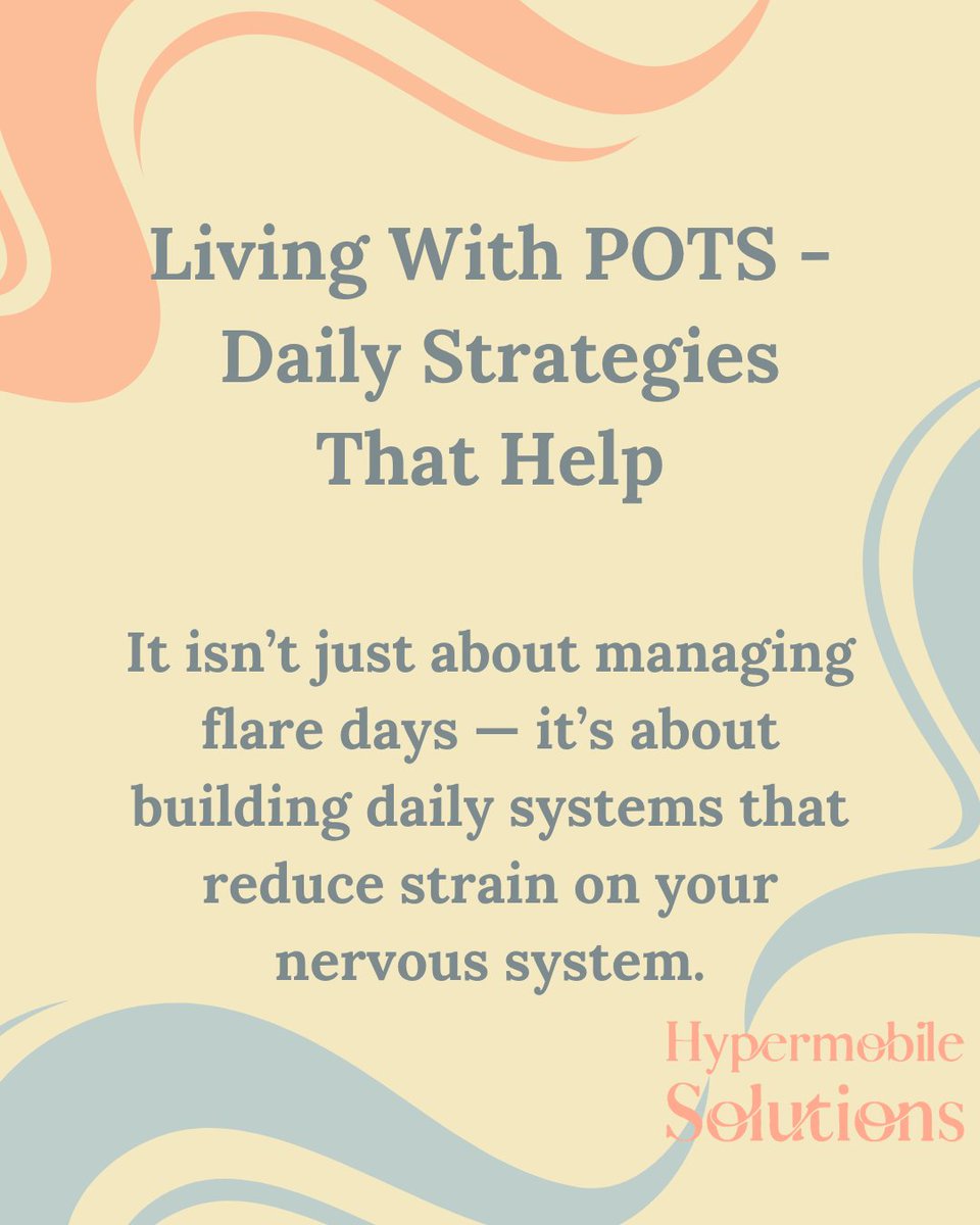 HypermobileSol's tweet photo. Managing POTS isn't just about flare days.

Small daily habits often make the biggest difference:
• Hydrate consistently
• Get enough sodium
• Wear compression
• Transition slowly in the morning

Stability is built through consistency, not perfection.
#POTS #Dysautonomia #EDS https://t.co/yIDomm9ET6
