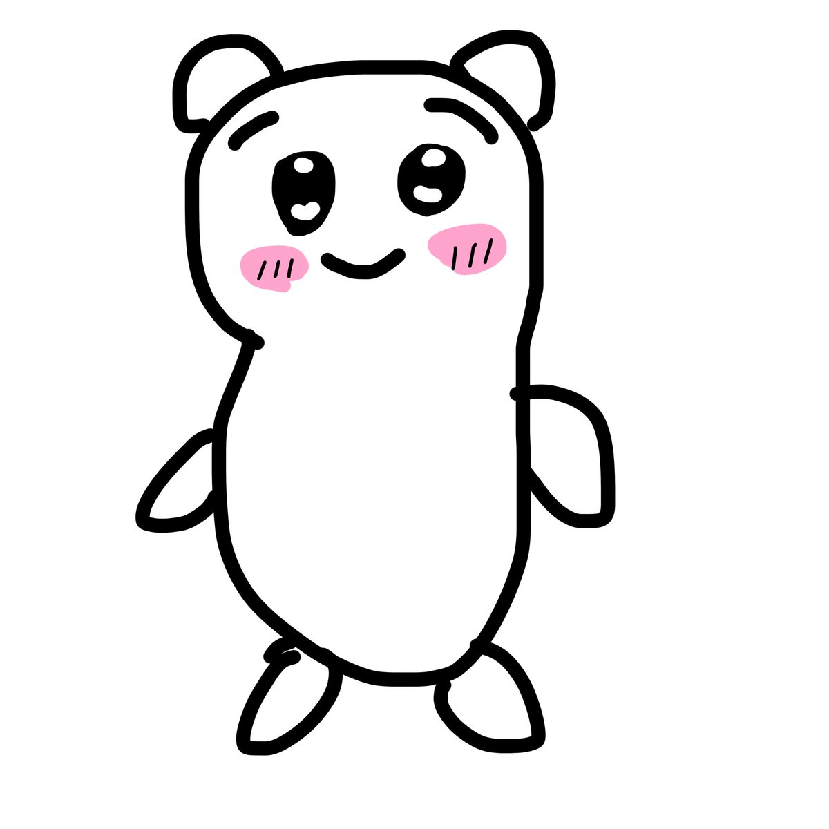 ran_aksk05's tweet photo. @ewabisuke ちいかわはこんな感じの白いヤツw https://t.co/tg41AQ9hRb