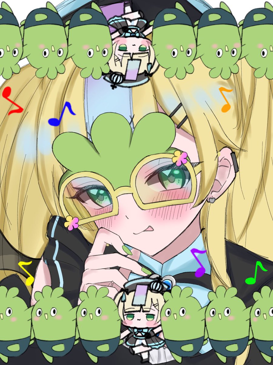 00non_N's tweet photo. 🎶さぼぼん誕生日🎶(☝ ˘ω˘)☝ふぅー！！

 #王国御用絵師 
 #イリアムフレンズといっしょ https://t.co/DRSc8hwhlA