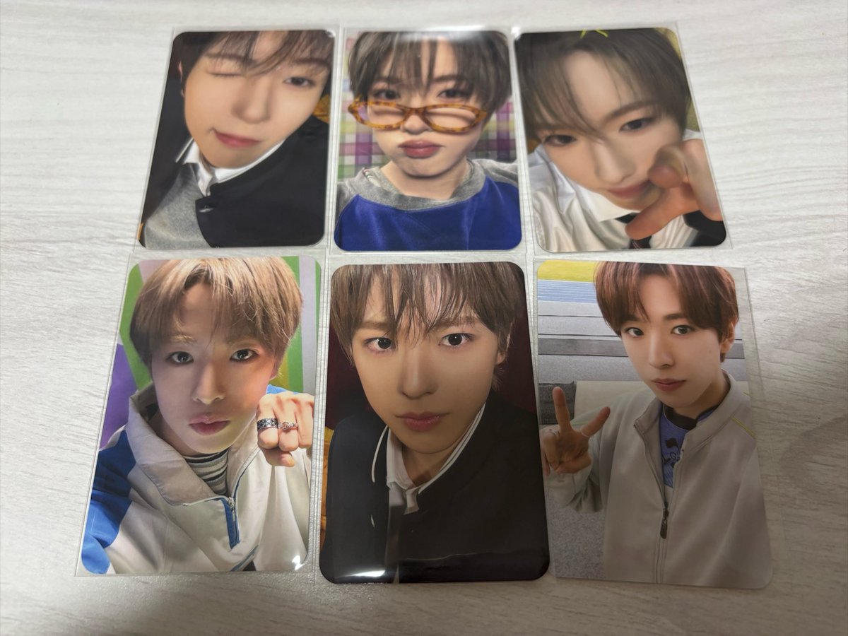 s29nyan's tweet photo. NCTWISH NCT WISH ウィシ YO-I-DON BOY MEETS GIRL トレカ 交換

譲:画像1枚目（ユウシ、リョウ、サクヤ）
求:画像2枚目🩷（リク、サクヤ）

郵送での交換希望📮
気軽にリプ、DMよろしくお願いします🙇🏻‍♀️ https://t.co/qqZp6hPuIX