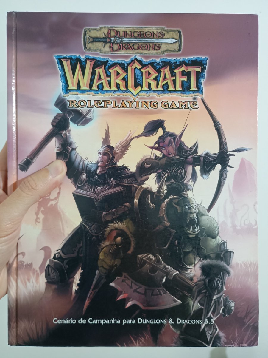 NavyChevalier's tweet photo. I was playing D&amp;D Warcraft before it was cool! 😄

(One of my rarest Warcraft relics)

#Warcraft https://t.co/7zhG49irnD