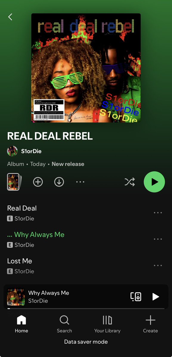 succng's tweet photo. 🚨New Mixtape 🚨

💽 REAL DEAL REBEL

🎙️ S1orDie

Out now https://t.co/2NUsRfEJRX