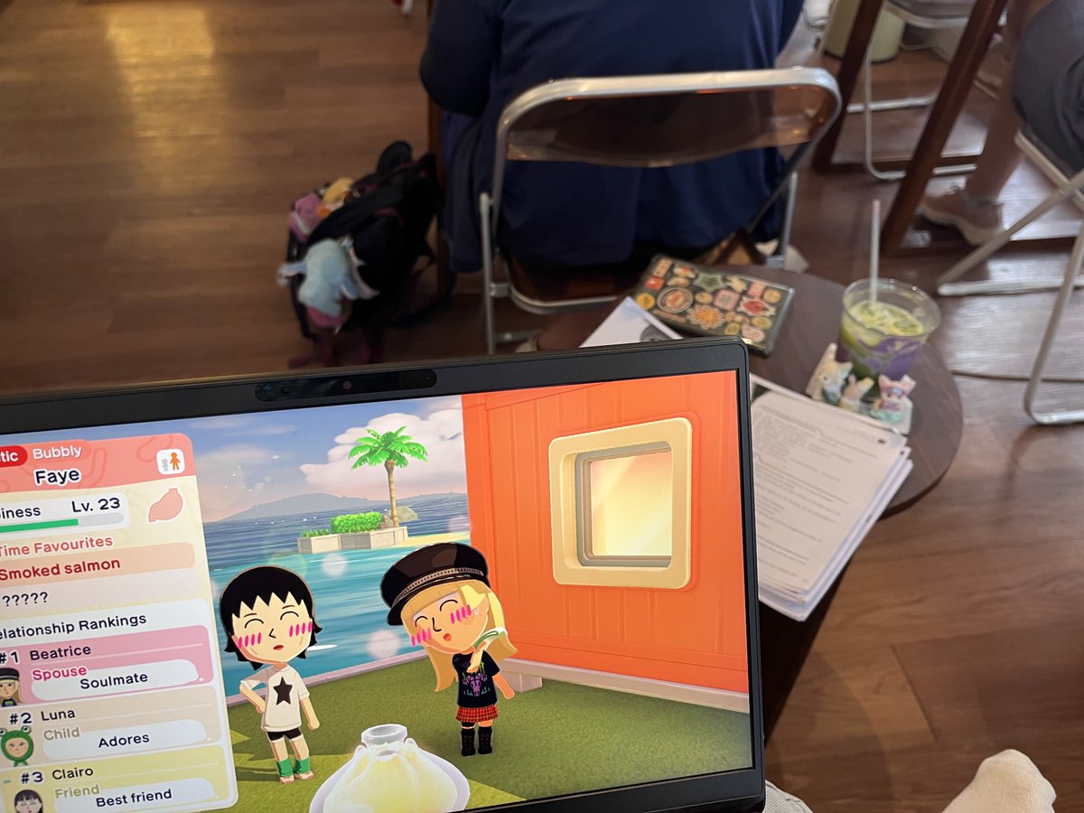 pleadinglotus's tweet photo. i wish my calico critters could each take a sip of my ube matcha :o 我真的喜歡喝這杯綠茶嘻嘻 https://t.co/v1dCr66skG