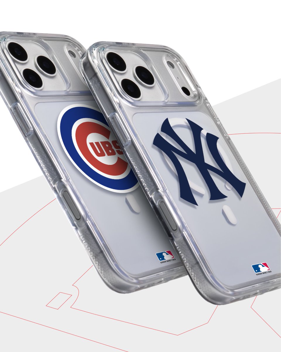 ZAGGdaily's tweet photo. Major League Protection. Carry your team with our new MLB Case Collection.

Available in Rainier &amp; Crystal Palace for iPhone 17 Pro and 17 Pro Max.

Shop all 30 teams at https://t.co/8c2RLZgtnf

#MLB #Cubs #RepBX #Yankees https://t.co/8HJGiGKSlH