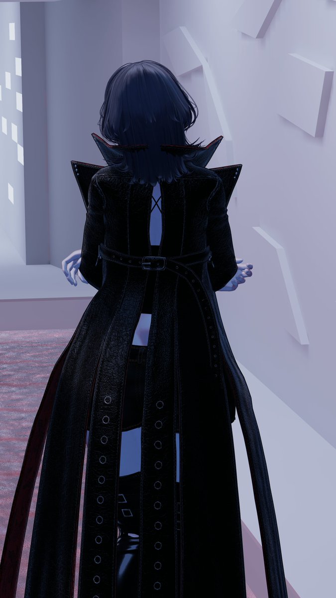Takumi_VRChat's tweet photo. 本日Xのキャンペーンで頂きました、
VeilStudio様のVeil Noil、早速着用させて頂きました!!
レザーの質感や裏地のデザイン、背面のデザインなどなどマジでオシャレな部分が多くて最高の一品です!
「 Veil Noil 」 VRC/複数アバター対応 | veilstudio #booth_pm https://t.co/vUQhpaJMj0
#VeilStudio https://t.co/YUmgBK3d6x
