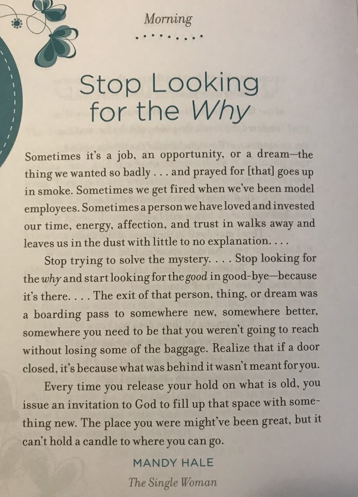 Lovandfear's tweet photo. Stop Looking for the Why. https://t.co/ctmOHiqfOx