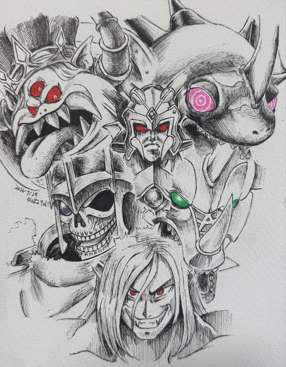 toro_draw540's tweet photo. #今月描いた絵を晒そう 
今月は忙しくてあんまり描けなかった...
その分夏休みは沢山描きます！！！ https://t.co/25iqvWaofb