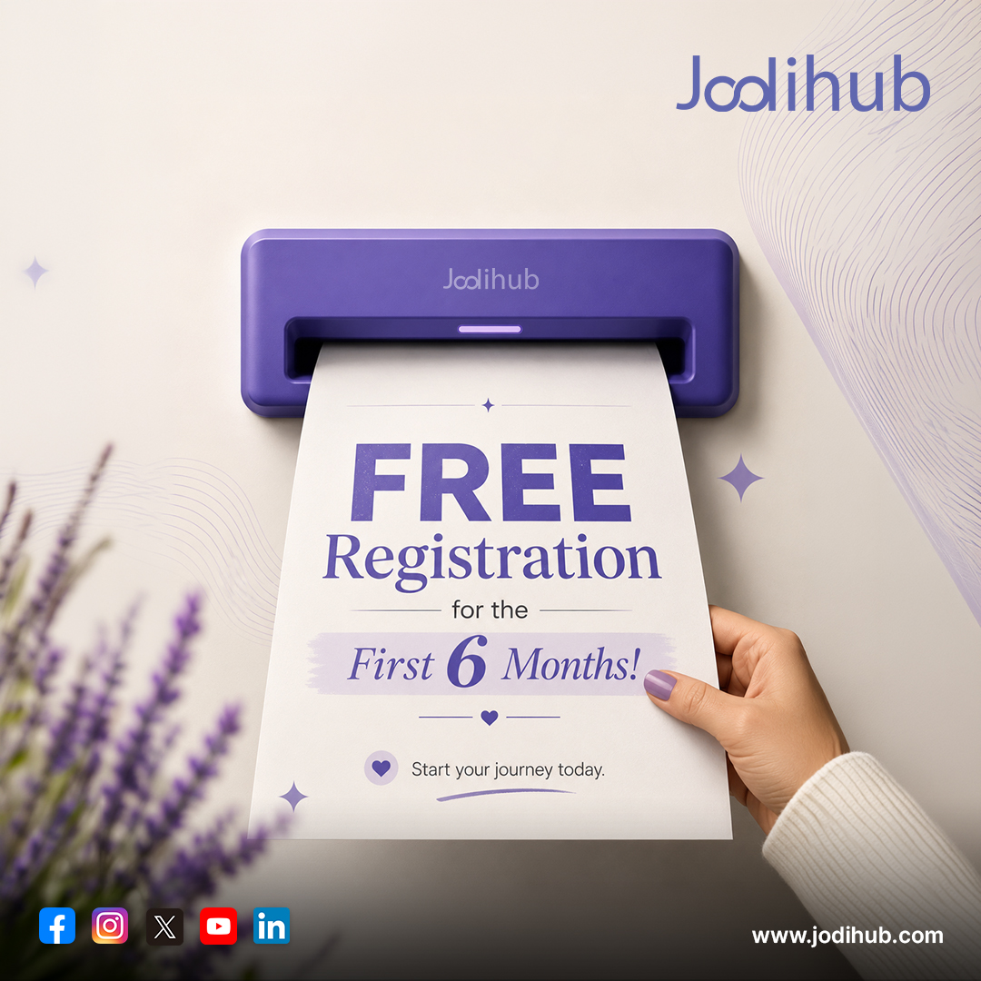 jodihubofficial's tweet photo. 💙 Your search for a life partner starts here! Register on Jodihub today and enjoy FREE registration for the first 6 months. Don't wait  your perfect match could be just one click away! ❤️

💍 Register FREE Today | Jodihub
-> https://t.co/oAIouOQQ0B

#FreeRegistration #JodiHub https://t.co/VCwb9Pk1iN