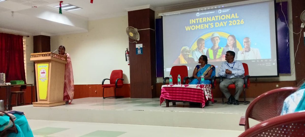 UCEV4's tweet photo. Womens Day was celebrated at UCEV on 08.03.2026. Presidential addr by Dr.R.Senthil, Dean, Chief guest Address  given by K.Kathirselvi Deputy Collector (training),Villupuram District and Vote of Thanks by a student. All female teaching, non teaching and students were present. https://t.co/QAQXWn2nsy
