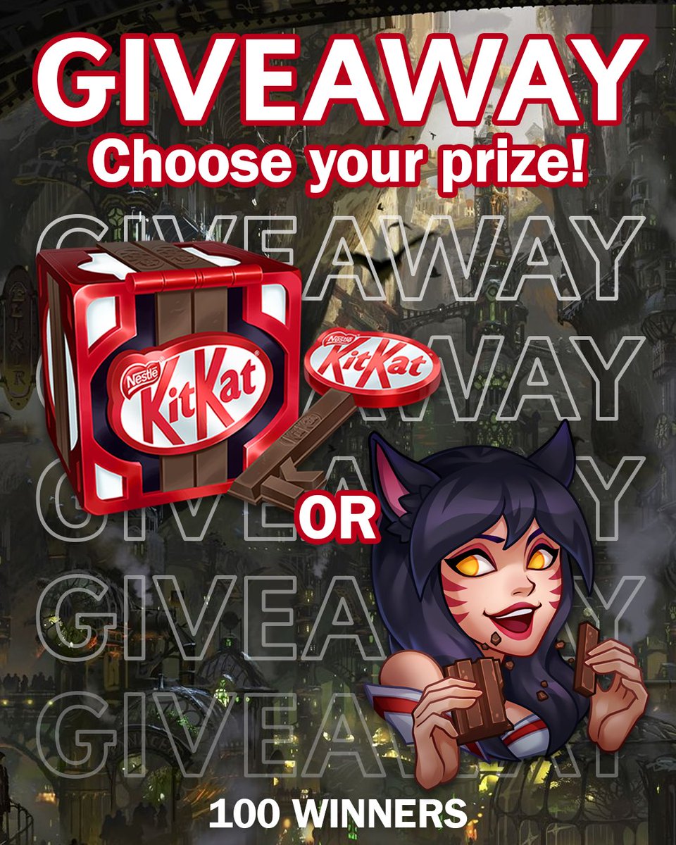 KITKATGaming's tweet photo. Ready for more #LEC action? ...and, of course, another giveaway? 😌

Here's your chance to win either a 'Have a break' Emote or a KitKat Hextech Chest!

To enter:
➡️ Follow @KITKATGaming 
➡️ Like, repost &amp; comment 🦊 if you want to win the emote or 🔑 for the chest! https://t.co/xdiFODco6Y