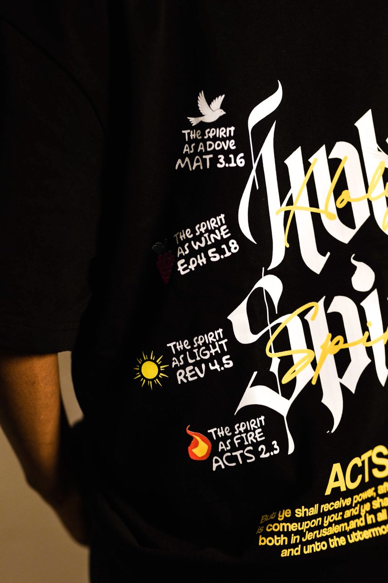 _Steaze's tweet photo. The Holy Spirit Tee from our S26 Drop 1 - For His Purpose collection.
#Steaze #ForHisPurpose #HolySpirit https://t.co/WOO6INTte3