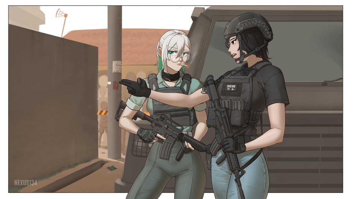 tacthiccgal's tweet photo. Prep-work…and smoke a cig before the big mish 🚬 
🎨: @TacticalWibu https://t.co/xGUyLIPmXK