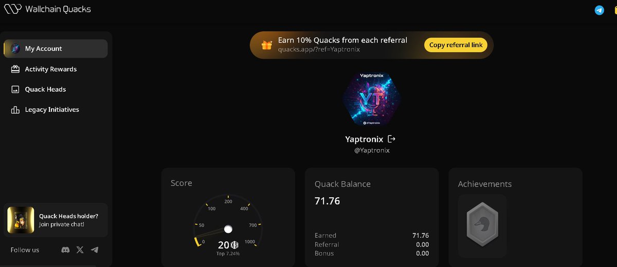 Yaptronix's tweet photo. Is @Wallchain dying or is it just me? Score stuck, activity slow... anyone else noticing this? 🤔 https://t.co/DGDgerfX9N