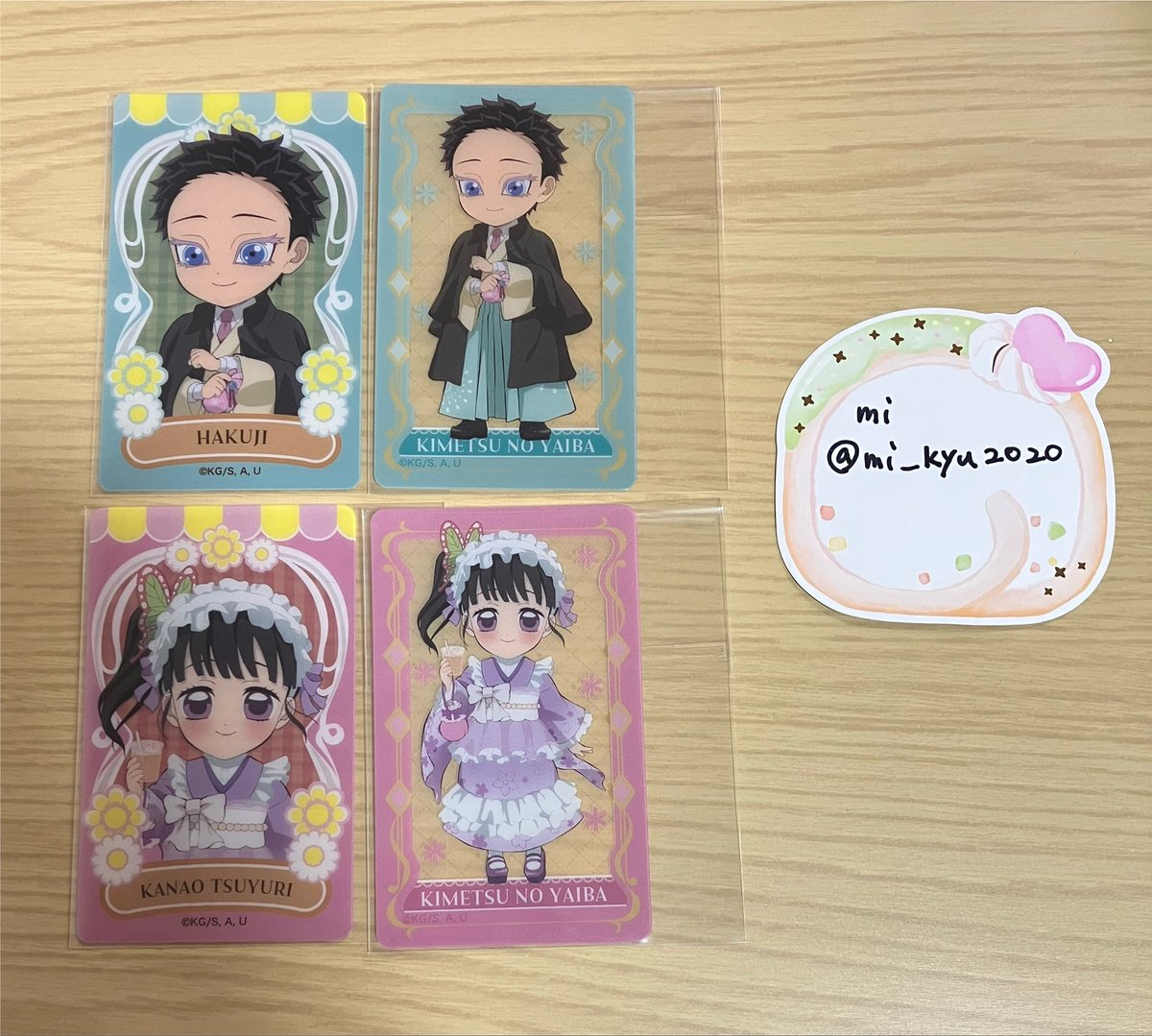 mi_kyu2020's tweet photo. 【譲渡】鬼滅の刃 アニメイト クリアカード

譲:カナヲ、狛治

求:定価＋送料

郵送希望です。
検索からでもお気軽にお声掛けください。 https://t.co/koR1vbWW2z