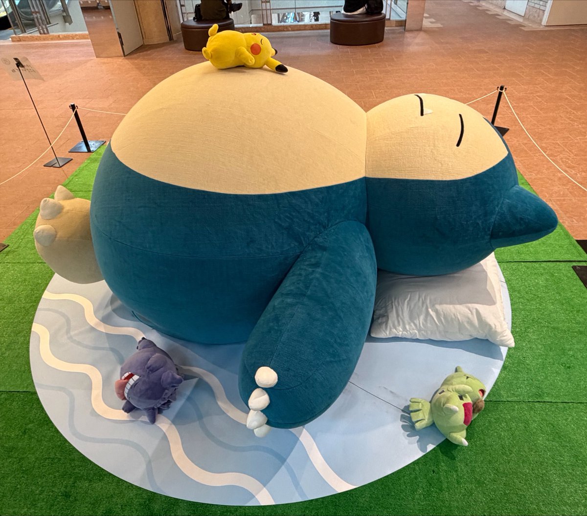 droP__0in's tweet photo. カビゴンみんなと寝てる！と思い写真撮って何となく後ろ回れそうだったから後ろ行ったらゲンガーとヨーギラス隠れてた！
かわいい😂💕💕 https://t.co/nZflGd9KJf