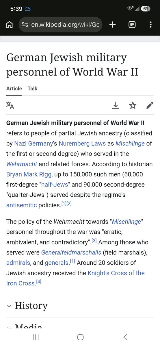 joneMon42371's tweet photo. @GPCamper92 @ky_statesman 150,000 jews fought in the 3rd reigh knowingly and hitler even had a whole unit for half jew half german troops he even let solders with jewish wives fight even tho they say he was supposed to deport them if they were married to jews witch was obviously a lie https://t.co/HNfq396g9v