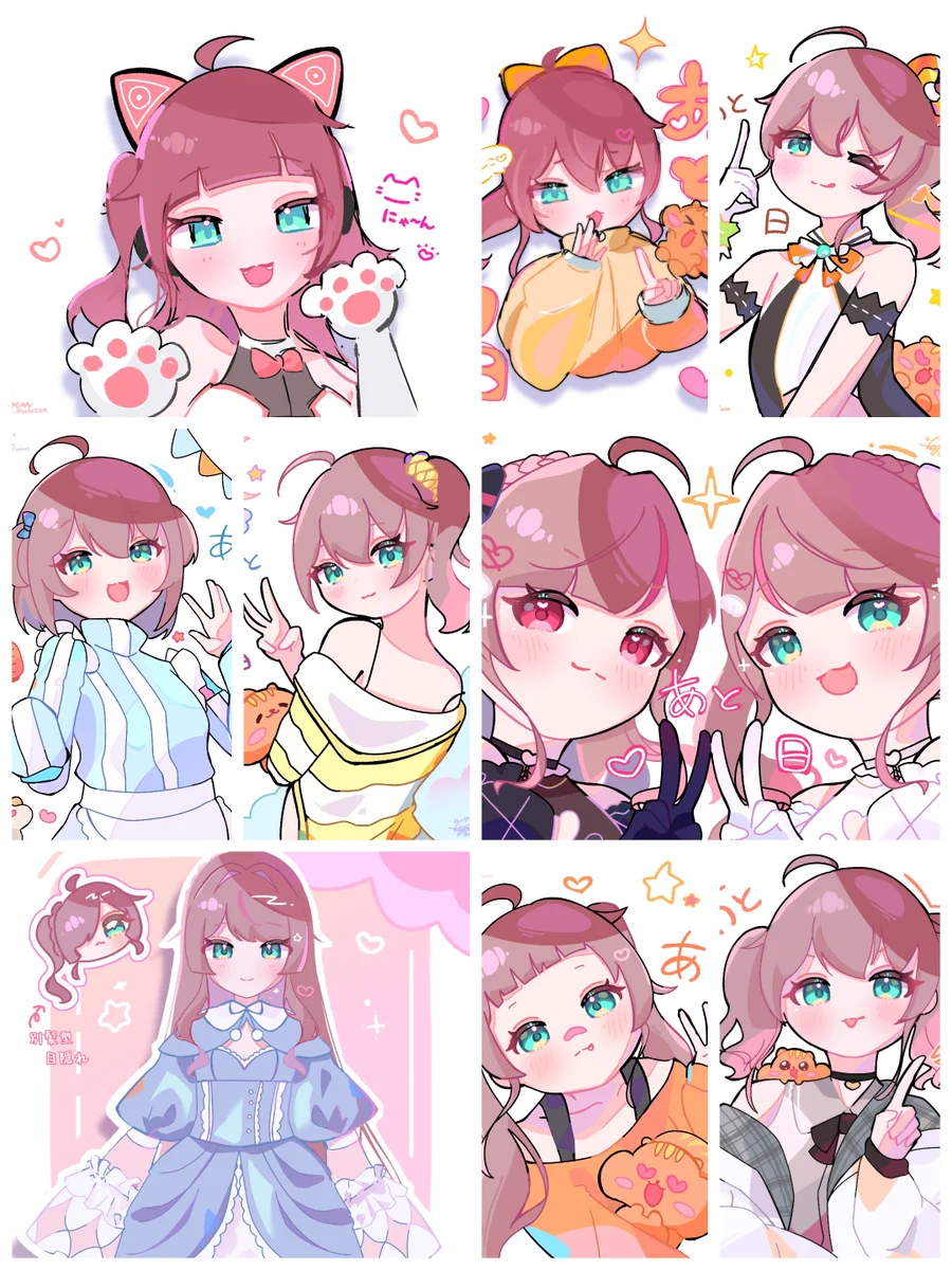 ひよこさん*🏮🏮*🎀🍼 в X: „25枚とGIF4作品🌟💭今月も沢山の可愛いを
