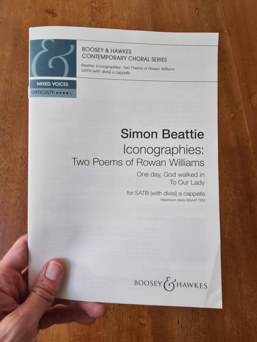 simon_beattie's tweet photo. It's always nice to get post. Doubly exciting when it's something you've written which has now been published. #newmusic @Boosey https://t.co/DBvTfiK3ox