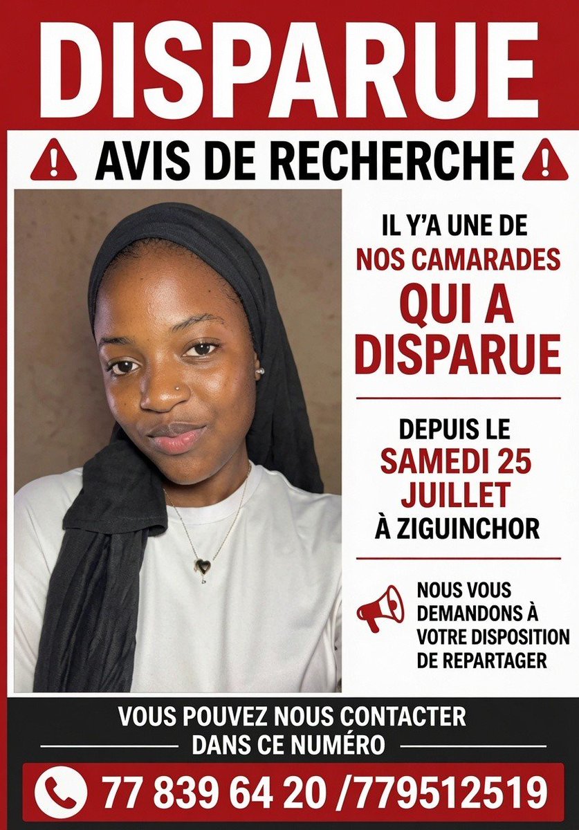 Rassoul__ly's tweet photo. 🚨🚨 Aidez nous à retrouver notre sister 📌 https://t.co/6d2G6VITdb