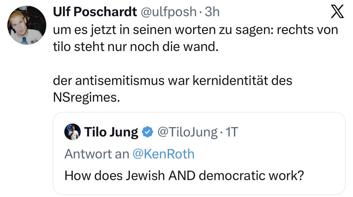 Tarek_Bae's tweet photo. Unglücklicher isolierter Satz, ja. Aber wer hier Antisemitismus konstruiert, ist verlogen. Jung meint offenkundig nicht, Juden könnten nicht Demokraten sein. Er stell in Frage, ob ein Staat, der „jüdisch“ für sich als Vorgabe festschreibt, demokratisch sein kann. https://t.co/emnahP25vq