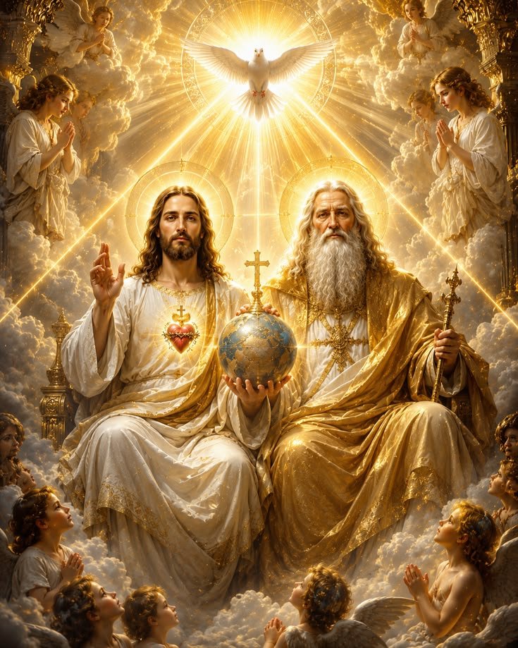 Mothermary0012's tweet photo. The most Holy Trinity.. https://t.co/owArWyVekC