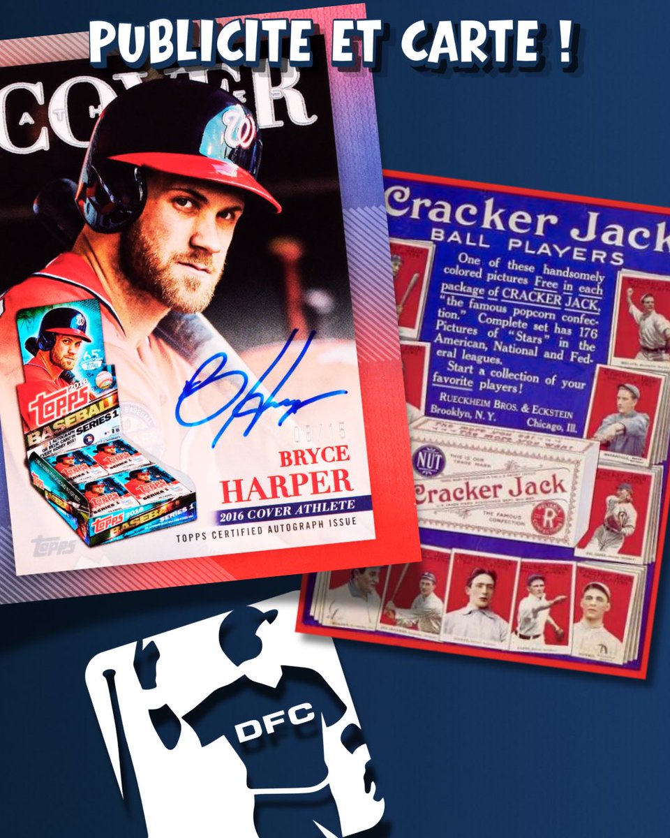 DiamondFrCard's tweet photo. Les cartes de baseball  et les pubs !
Rdv le 26/09 pour découvrir le hobby et sa culture ⚾️ 🇫🇷 https://t.co/N7pzbdBJua