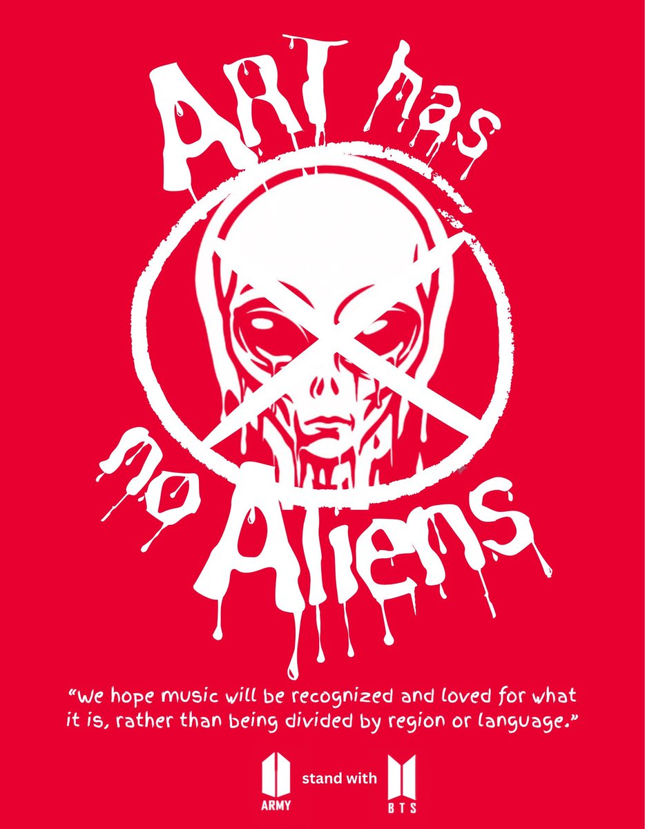 Dylandoon's tweet photo. "𝙊𝙪𝙧 𝙡𝙖𝙣𝙜𝙪𝙖𝙜𝙚 𝙞𝙨 𝙈𝙪𝙨𝙞𝙘" - RM

@RecordingAcad
#ArtHasNoAliens ☀ https://t.co/bEf1GIIK7z