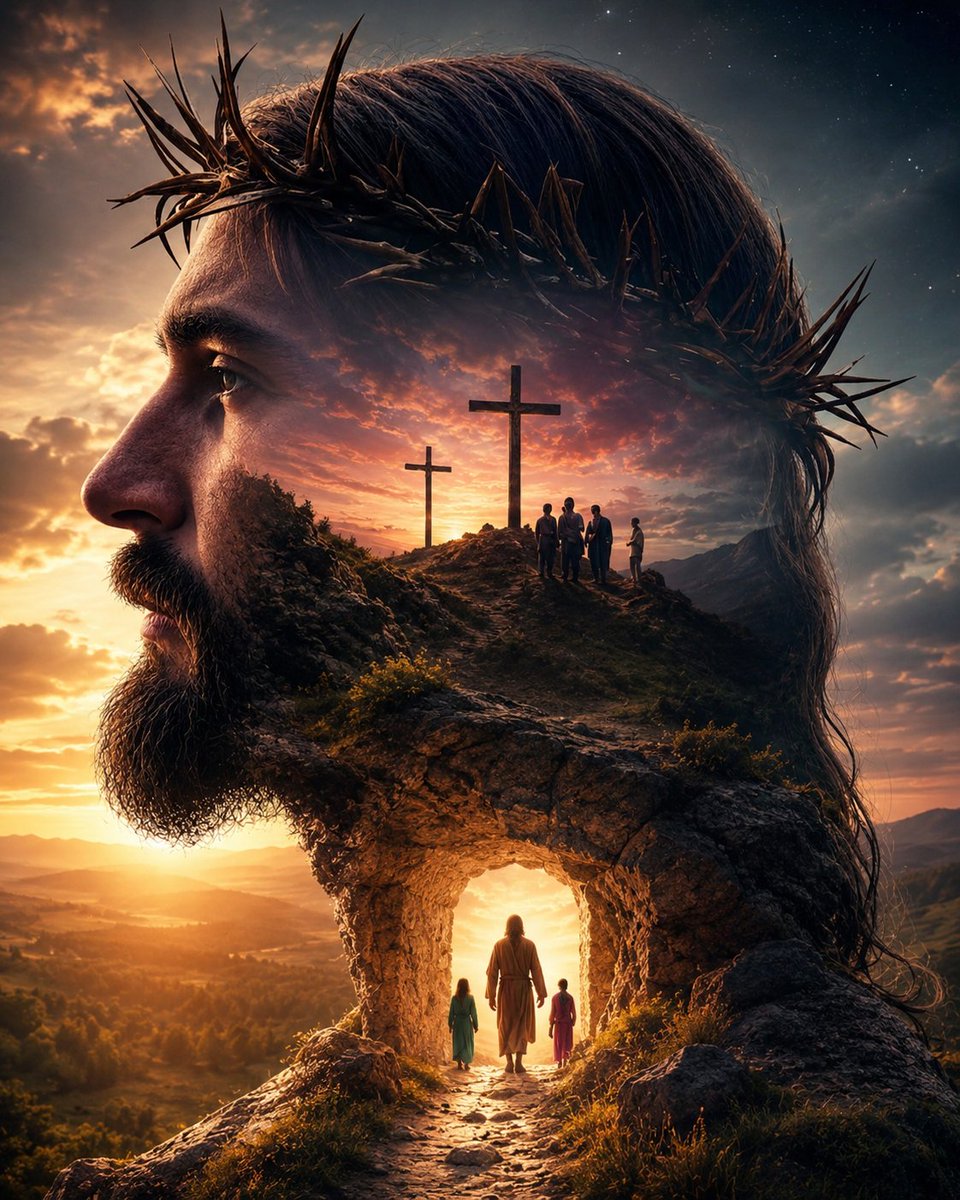 lightofchristai's tweet photo. He wore the crown of thorns so we could wear the crown of life. ✝️❤️
His love changed everything. https://t.co/hp3pkhKYRy
