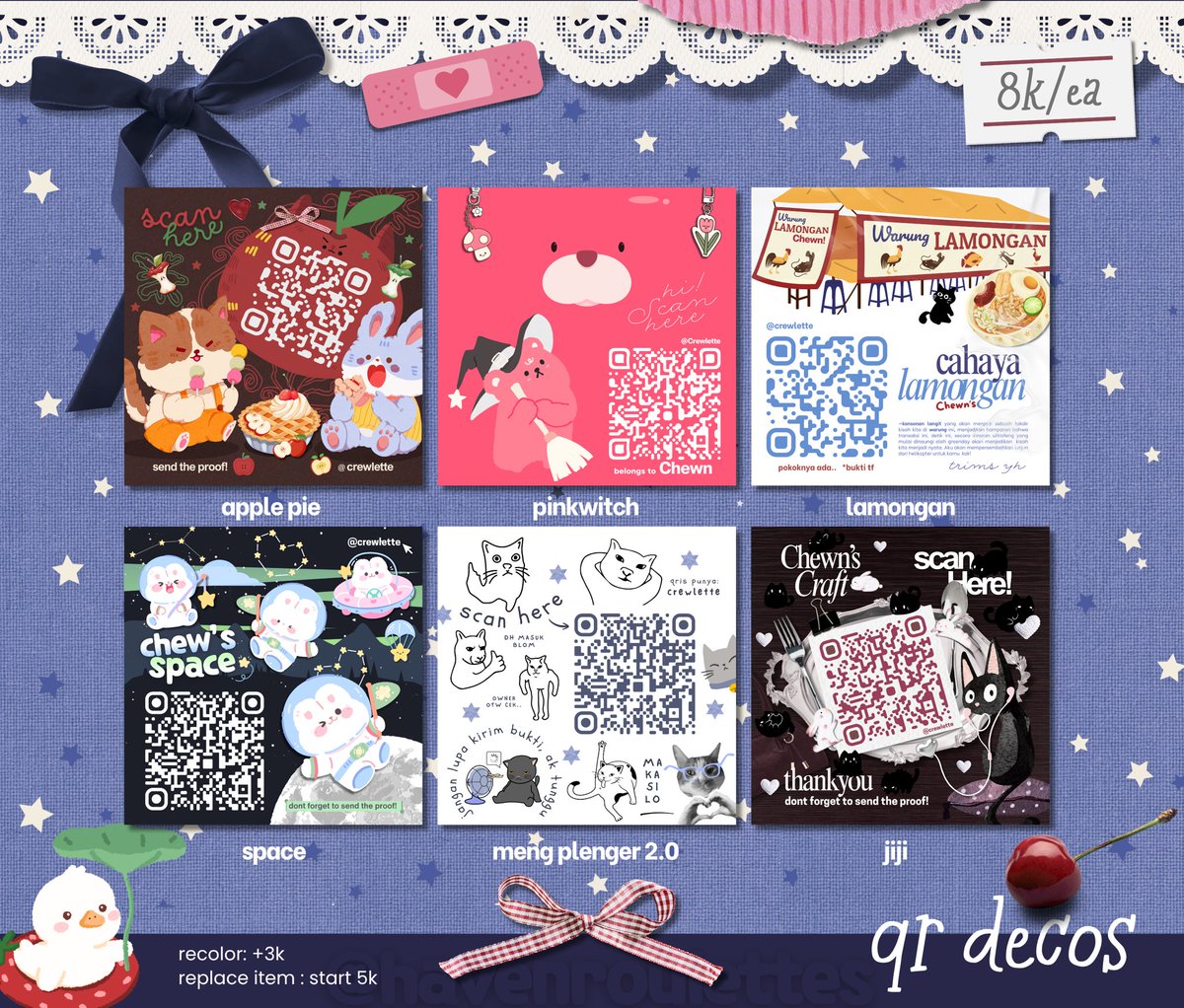 chewn: open qr deco, chibi! tweet media