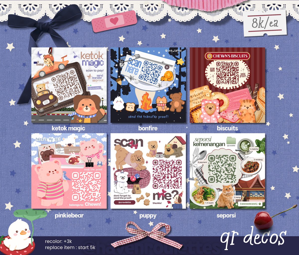 chewn: open qr deco, chibi! tweet media