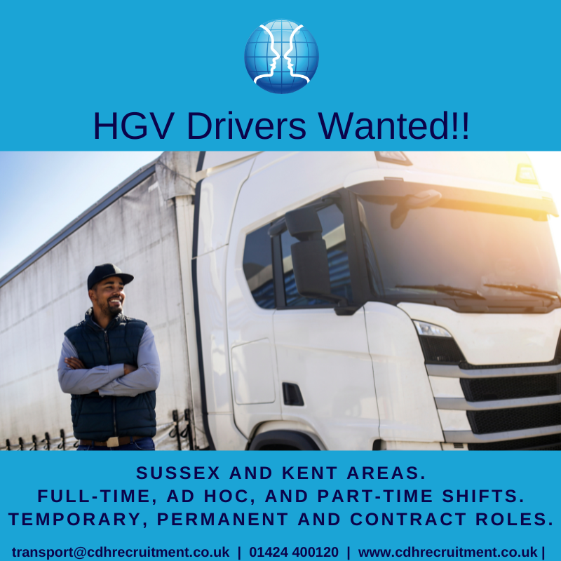 CDHRec's tweet photo. HGV Drivers Wanted!!

🚚Sussex, Kent and Surrounding areas.
🚚Full-Time, part-time, and ad-hoc shifts.
🚚Temporary, permanent and contract roles.
🚚HGV 1, HGV 2 and HIAB drivers.

If you want more information or to apply, contact us today on 01424 400120. https://t.co/pkqBLKsTf4