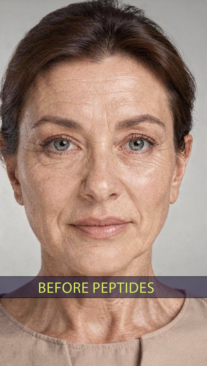 Pepzilla_org's tweet photo. Before VS After Peptides🧬
Stop buying $150 creams and watch this instead🛑🧴
#antiaging #wrinklefree #peptides #pepzilla #SkincareRoutine https://t.co/u6F143DpQ0