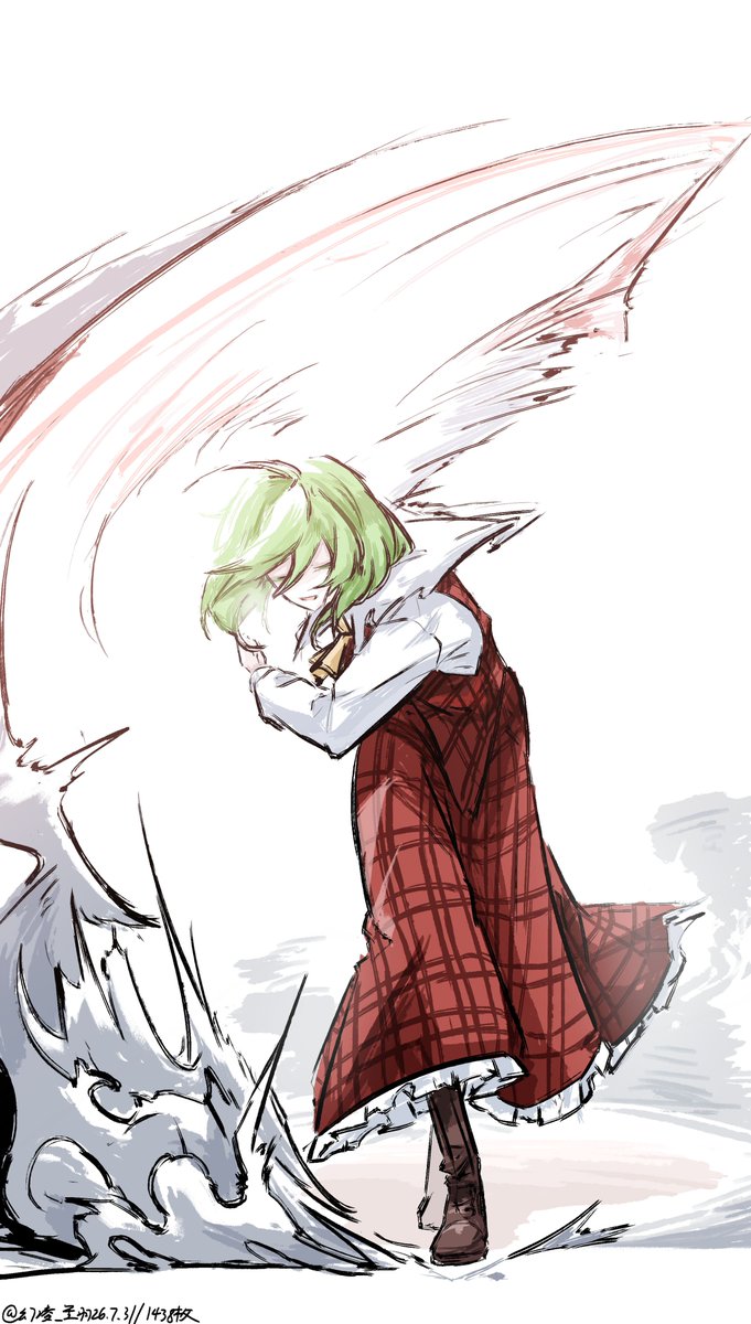 AyaRinSnow's tweet photo. #深夜の真剣お絵描き60分一本勝負 
#touhou 
#東方Project 
——風見幽香
第1439枚
礼
DAY 105/100 https://t.co/DKiI50WJTy