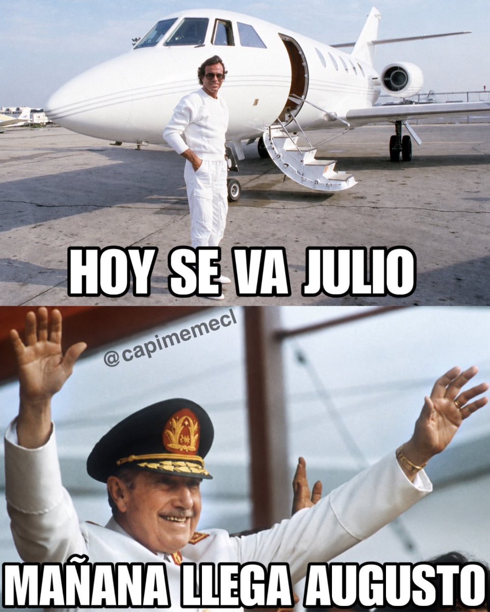 capimemecl's tweet photo. Que vuelva el 11 de septiembre feriado. Chau Julio. Bienvenido Augusto.
Dado que APRA me roba los memes y ni me da los créditos, ahora la marca de agua va con todo 🤬 https://t.co/OLF60UUbty