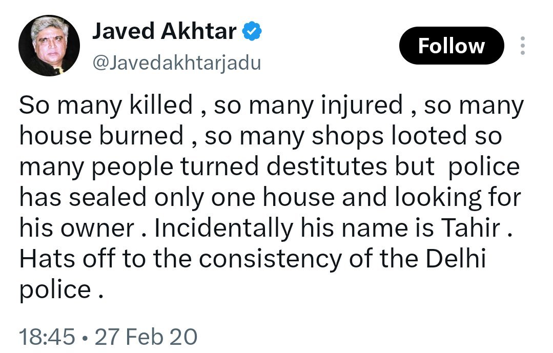 Viglnthindutva's tweet photo. Big loss for Javed Akhtar, Rajdeep Sardesai, Vishal Dadlani, Arfa, Zubair and many more 💔 https://t.co/po9XTkWlbu
