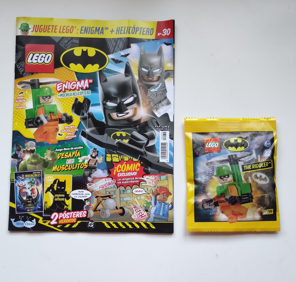 shephard_34's tweet photo. También hoy ha salido a la venta la revista #LegoBatman Número 30 con la figura #Enigma + mochila Helicóptero como siempre no hay fecha del próximo número pero si volverá a traer otra figura de #Batman con jet pack en caja metálica
#Lego #DcComics #RevistaLego https://t.co/nfEQ5uAn8d