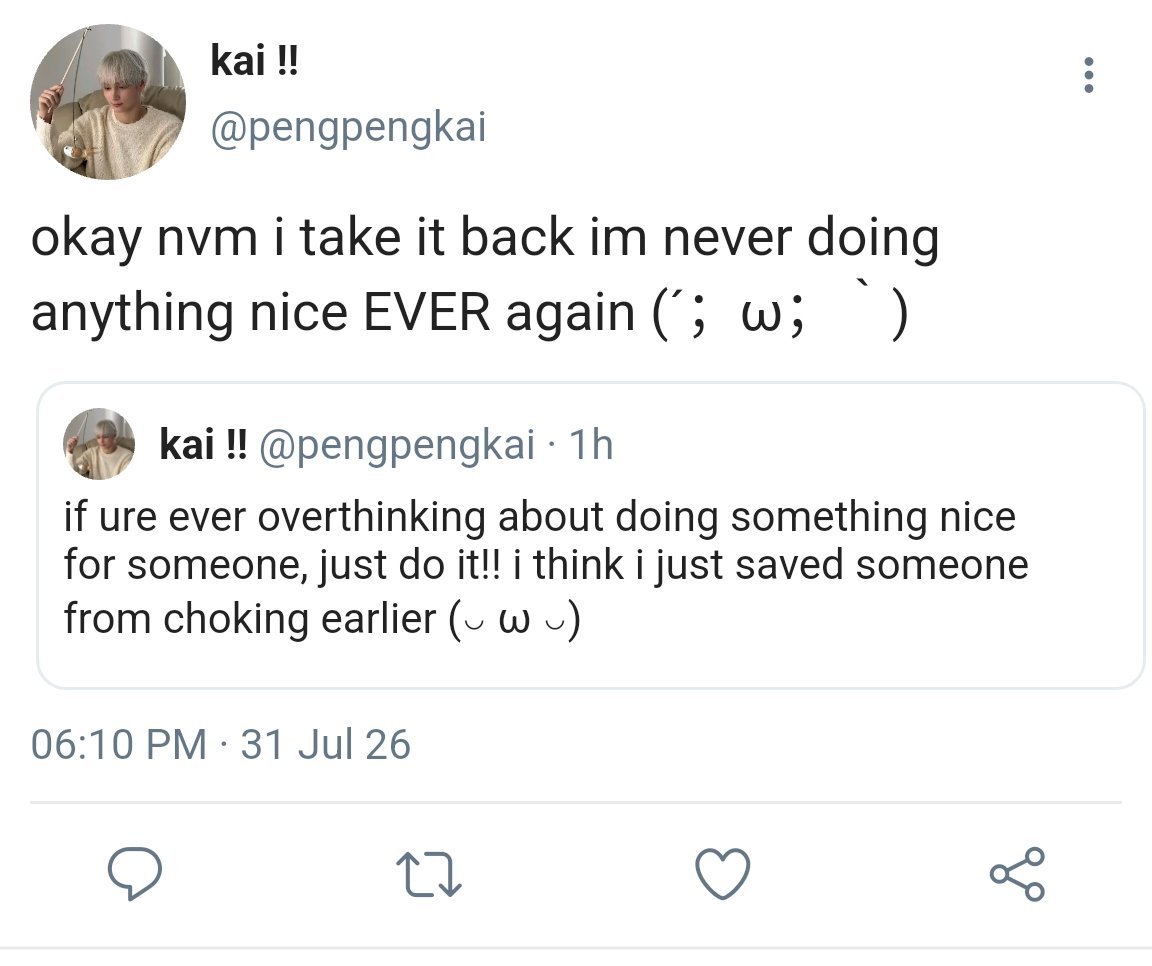 feminizekai's tweet photo. beomkai au wherein kai mistakenly tries to perform the heimlich maneuver on beomgyu https://t.co/1w3Ft9zUCm